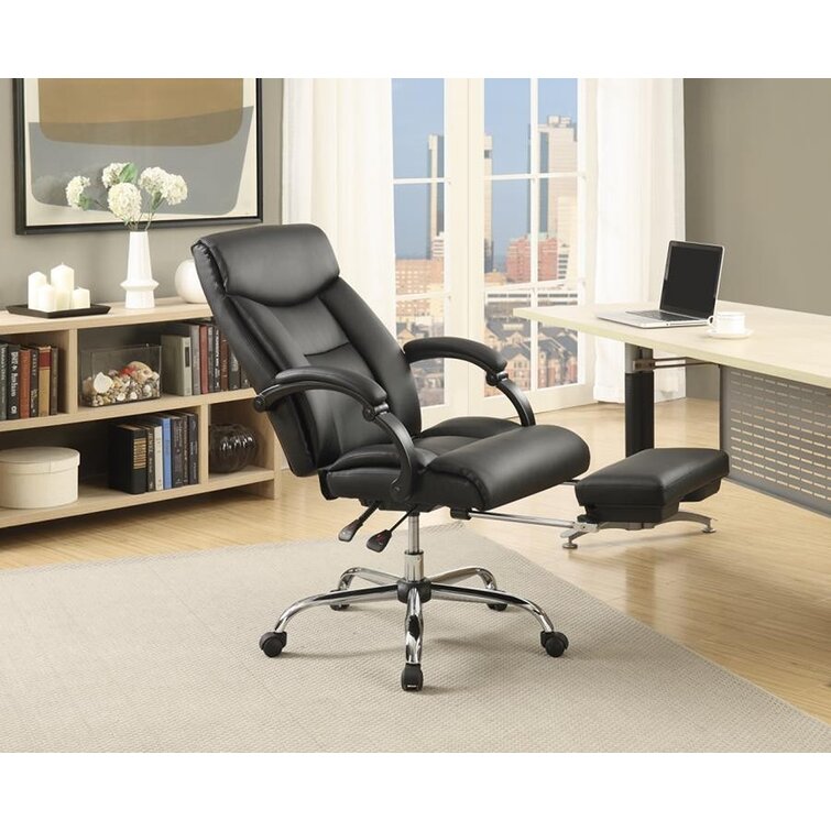 A line furniture executive adjustable reclining office chair with incremental best sale footrest